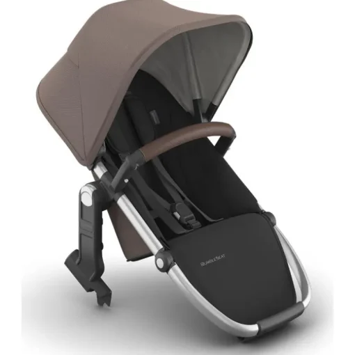 Uppababy - Rumbleseat V3 Second Lower Seat, Theo (Dark Taupe/Silver Frame/Chestnut Leather)