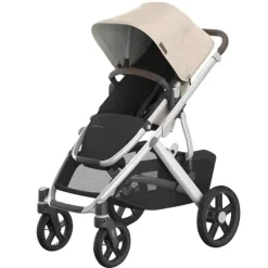 Uppababy - Vista V3 Stroller, Declan (Oat Mélange/Silver Frame/Chestnut Leather)