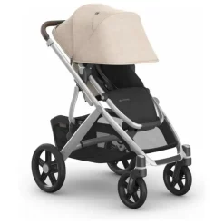 Uppababy - Vista V3 Stroller, Declan (Oat Mélange/Silver Frame/Chestnut Leather)
