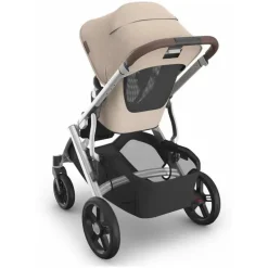 Uppababy - Vista V3 Stroller, Declan (Oat Mélange/Silver Frame/Chestnut Leather)