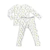 Urso Bellabu - Pijama infantil de bambu com leite e biscoitos