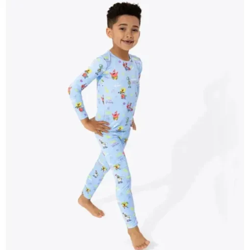 Urso Bellabu – Pijama infantil Good Vibes Bamboo Bob Esponja Calça Quadrada
