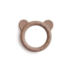 Urso Mordedor de Silicone Mushie Natural