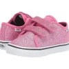 Vans - Brilho 23 V Estilo Infantil, Rosa/Branco