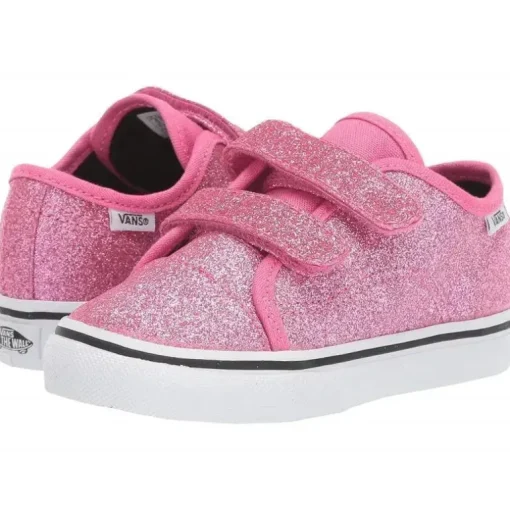 Vans - Brilho 23 V Estilo Infantil, Rosa/Branco