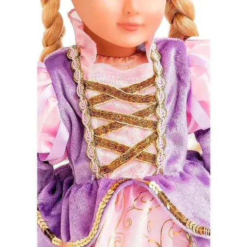 Vestido de Boneca Little Adventures Clássico Rapunzel