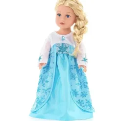 Vestido de Boneca Pequenas Aventuras Princesa de Gelo