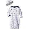 Vestido Toile Little Me Baby Boys Filhote Com Chapéu, Tamanho 0-3M