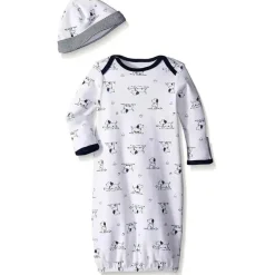 Vestido Toile Little Me Baby Boys Filhote Com Chapéu, Tamanho 0-3M