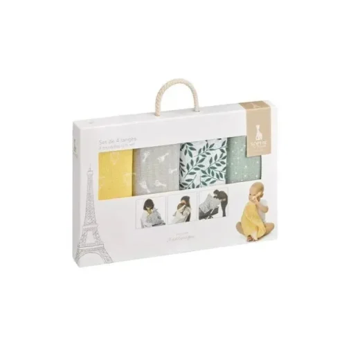 Vulli - 4Pk Conjunto de Panos Coloridos Sophie La Girafe