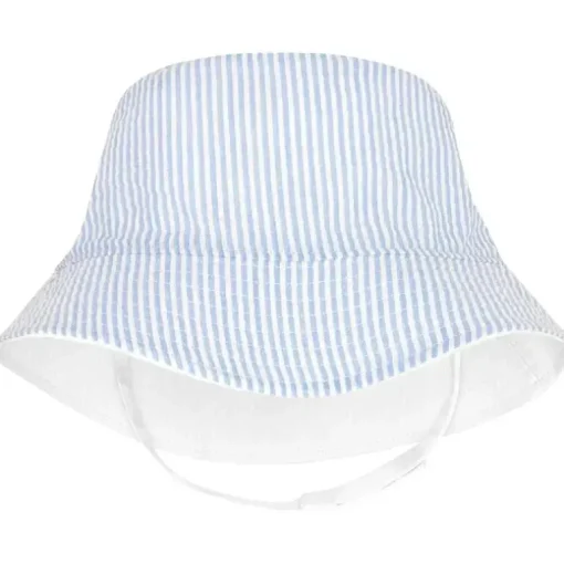 Wee Ones – Chapéu de sol Seersucker reversível para meninos, 6-12M