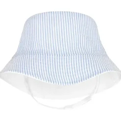 Wee Ones – Chapéu de sol Seersucker reversível para meninos, 12-24 meses