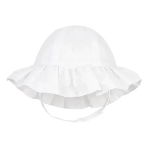Wee Ones – Chapéus de sol reversíveis prontos para o verão para bebês, meninas e meninos, babados brancos