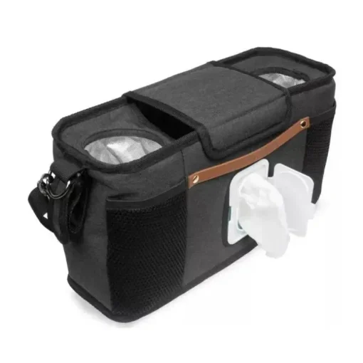 Wonderfold - Console dos pais com 2 porta-copos isolados, preto