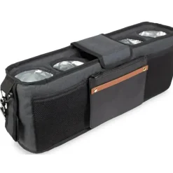 Wonderfold - Console dos pais com 4 porta-copos isolados, preto