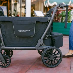 WonderFold - L4 Quad Stroller Wagon (4 Seater) Grey