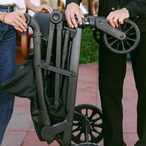 WonderFold - L4 Quad Stroller Wagon (4 Seater) Black