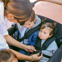 WonderFold - L4 Quad Stroller Wagon (4 Seater) Black