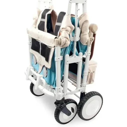 WonderFold - Volkswagon Special Edition Double Stroller Wagon (4 lugares), Bondi Blue