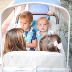 WonderFold - Volkswagon Special Edition Double Stroller Wagon (4 lugares), Bondi Blue