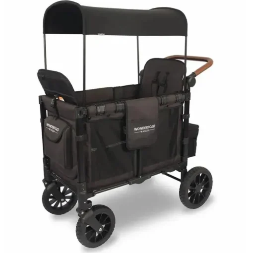 WonderFold - W2 Luxe Double Stroller Wagon, Preto