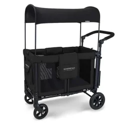WonderFold - W2 Luxe Double Stroller Wagon, Preto