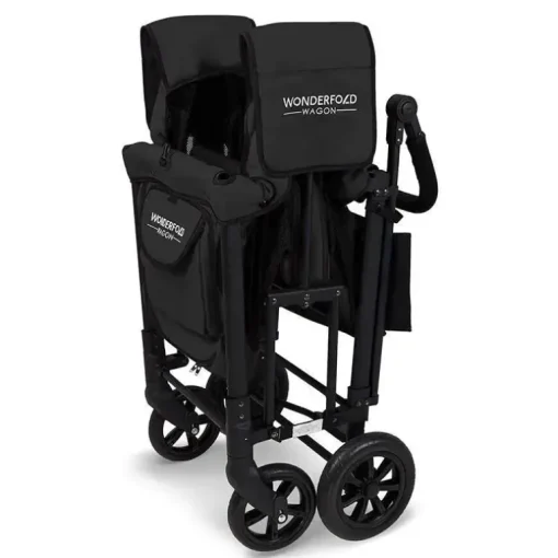 WonderFold - W2 Luxe Double Stroller Wagon, Preto