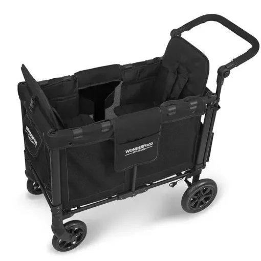 WonderFold - W2 Luxe Double Stroller Wagon, Preto