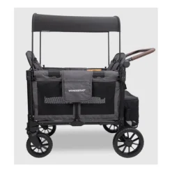 Wonderfold - W4 Luxe Pro Quad Stroller For 4 Kids, Charcoal Gray