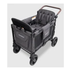 Wonderfold - W4 Luxe Pro Quad Stroller For 4 Kids, Charcoal Gray