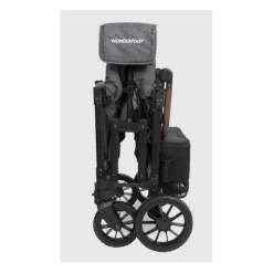Wonderfold - W4 Luxe Pro Quad Stroller For 4 Kids, Charcoal Gray