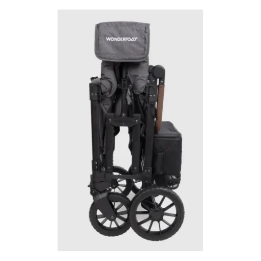 Wonderfold - W4 Luxe Pro Quad Stroller For 4 Kids, Charcoal Gray