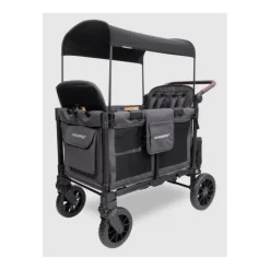 Wonderfold - W4 Luxe Pro Quad Stroller For 4 Kids, Charcoal Gray