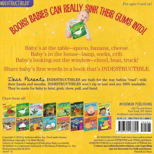 Workman Publishing Indestrutibles Baby Babble Book