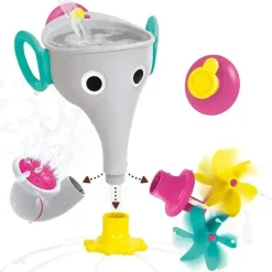 Yookidoo - brinquedo de banho FunElefun Fill 'N' Sprinkle, cinza