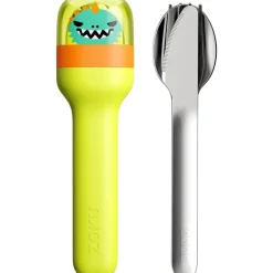 Zoku - Kids Pocket Utensil Set, Green Dino