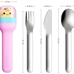 ZOKU - Kids Pocket Utensil Set, Kitty