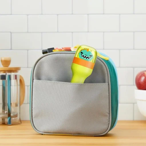 Zoku - Kids Pocket Utensil Set, Green Dino