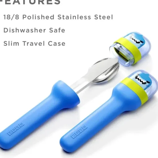 ZOKU - Kids Pocket Utensil Set, Shark