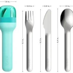 ZOKU - Pocket Utensil Set, Teal
