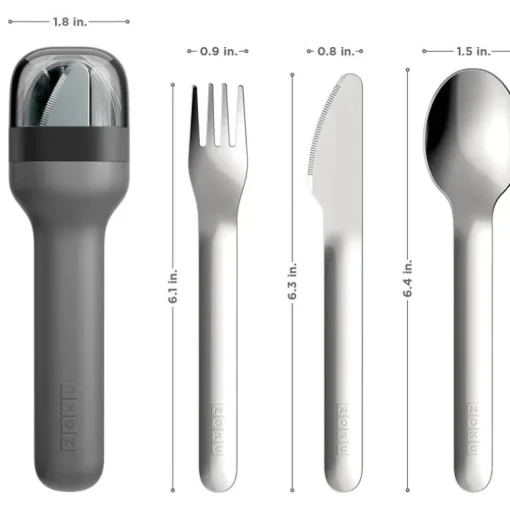 ZOKU - Pocket Utensil Set, Charcoal