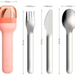 ZOKU - Pocket Utensil Set, Peach