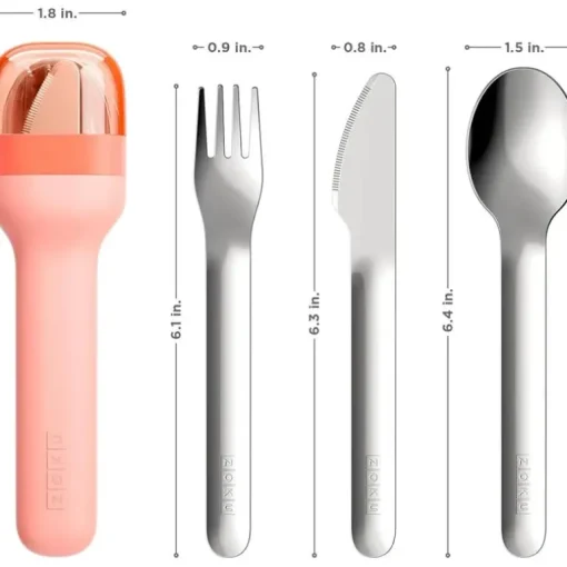 ZOKU - Pocket Utensil Set, Peach