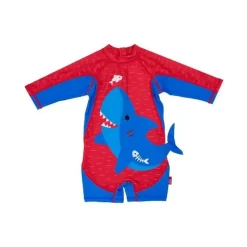 Zoocchini - Baby One Piece Surf Suit, Sherman, o Tubarão