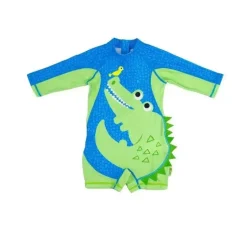 Zoocchini - Baby One Piece Surf Suit, Aidan The Alligator