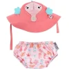 Zoocchini - Conjunto de fraldas de natação e chapéu de sol, Sally, o cavalo-marinho