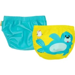 Zoocchini - conjunto de fraldas de natação em malha 2 unidades, vedação