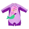 Zoocchini - Terno de surf de uma peça para bebê menina, sereia