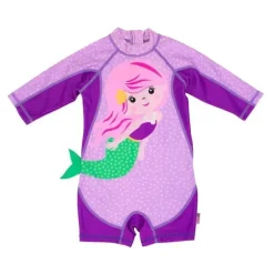 Zoocchini - Terno de surf de uma peça para bebê menina, sereia