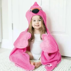 Zoocchini - toalha infantil com capuz, flamingo
